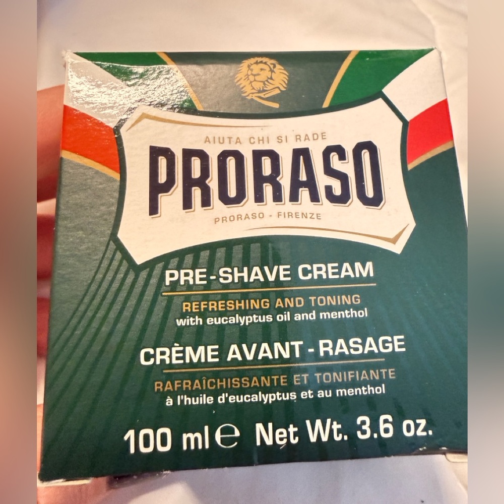 PRORASO Green After Shave Lotion With Eucalyptus & Menthol For Men, 3.4fl.oz.